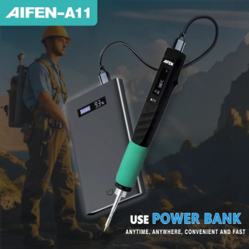 Aifen A11 Portable USB Charging Soldering Iron Compatible C210 Handle Aifen A11 Portable USB Charging Soldering Iron Compatible C210 Handle
