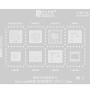 Amaoe MQ:5 CPU BGA Reballing Stencil For MT6859Z MT6983Z MT8176V SM8475 SM6225 SM7450 SM8550 RAM496