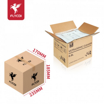 FLY-CS008 0.8L Ultrasonic Cleaner For Motherboard Glasses Watches Deep Cleaning Repair Tools