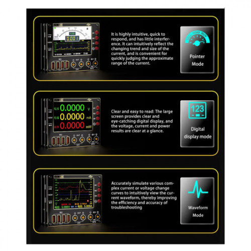 I2C C09 Digital Waveform Ammeter with Charge Detection / Voltage Measurement