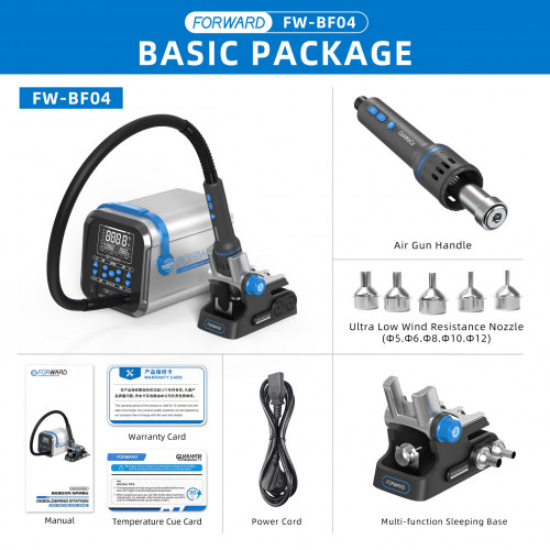 FORWARD FW-BF04 – Precise Temperature Control Hot Air Desoldering Station