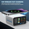 Forward FW-P01 65W Multi-Port Smart Digital Display PD & QC Fast Charger with 15W Wireless Charging