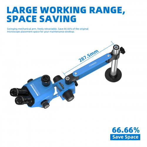 FORWARD FW-R03 High-Precision Articulating Arm Swing Arm Accessories Stainless Steel Flexible Arm for Microscope