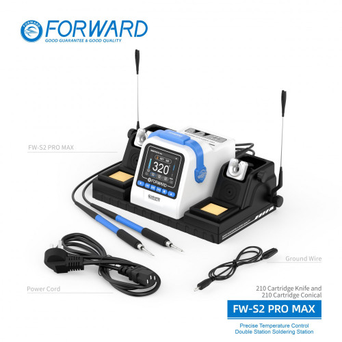 Forward FW-S2 Pro Max Series Precise Temperature Control Double Station Soldering Station