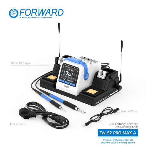 Forward FW-S2 Pro Max A Series Precise Temperature Control Double Station Soldering Station