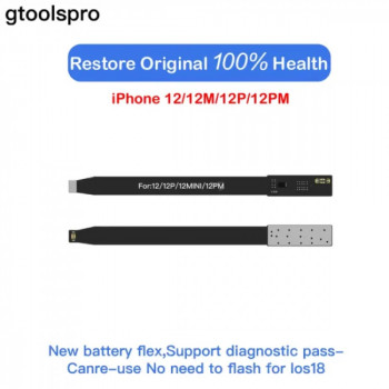 Gtoolspro iOS 18 Battery Health Repair Flex Cable For iPhone 12/12M/12P/12PM