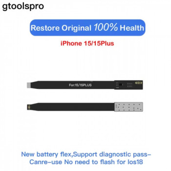 Gtoolspro iOS 18 Battery Health Repair Flex Cable For iPhone 15/15Plus