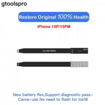 Gtoolspro iOS 18 Battery Health Repair Flex Cable For iPhone 15P/15PM