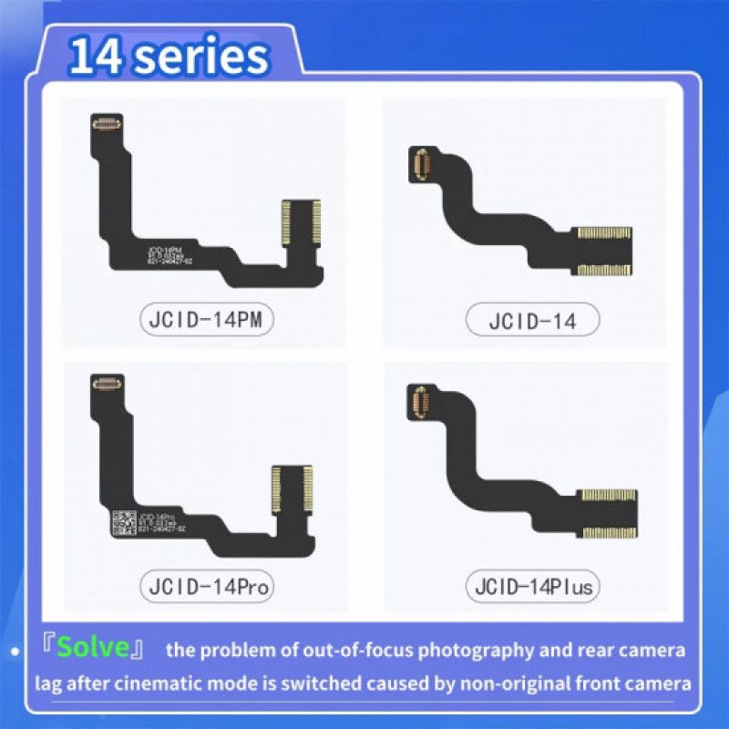 JCID V1SE / V1S Pro Front Camera Repair Adaptor & Flex Cable Works for iPhone 14 to 15 Pro Max (Soldering Type)