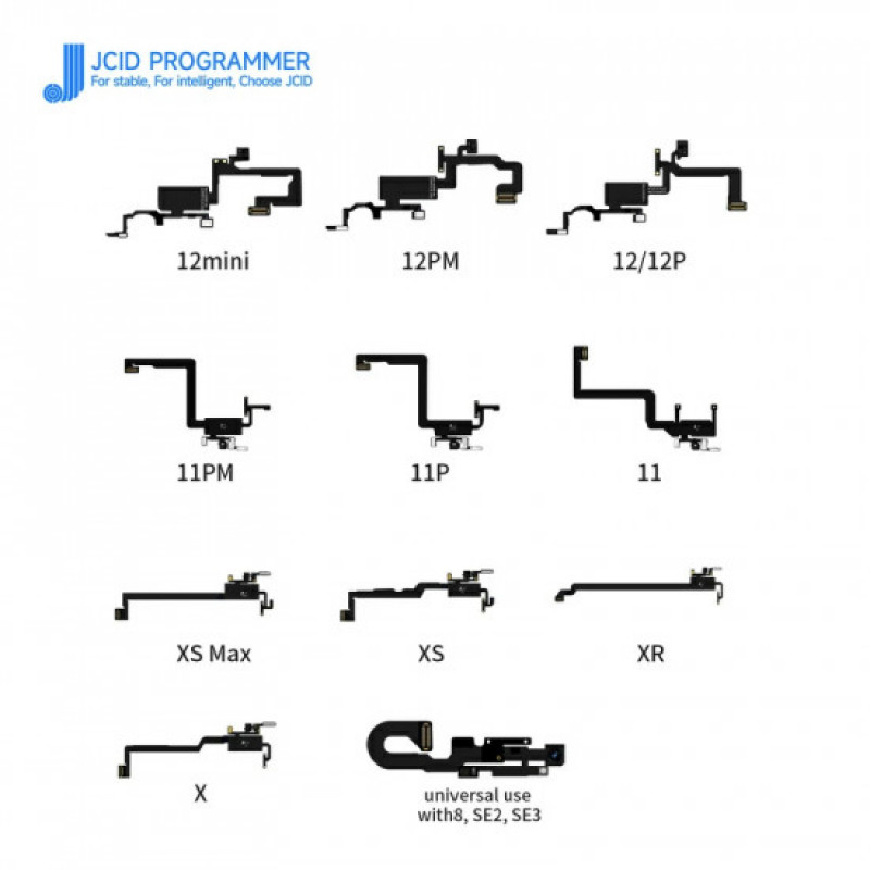 JCID Receiver FPC Flex Repair iPhone X-15 Pro Max Face ID True Tone