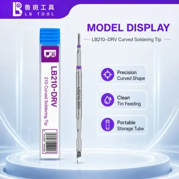 LB Tool LB210-DRV Contour (Curved) Soldering Tip Customized for Multi-Pin FPC Cables Disassembly