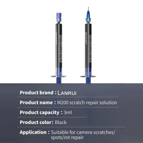Lanrui M200 Scratch Repair Solution Liquid Spots/Scratch/Stains Camera Lens Repairing Liquid