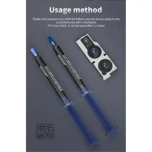 Lanrui M200 Scratch Repair Solution Liquid Spots/Scratch/Stains Camera Lens Repairing Liquid