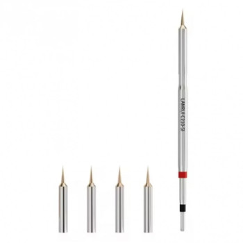 Lanrui S01 C210-SI Soldering Iron Tip with 5Pcs Ultra Sharp Needles for Screen / Motherboard Flying Wire