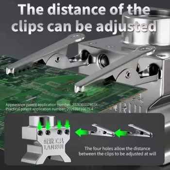 Lanrui B17 Bright Warcraft King Metal Clamp for Clamping Irregularly Shaped Motherboards