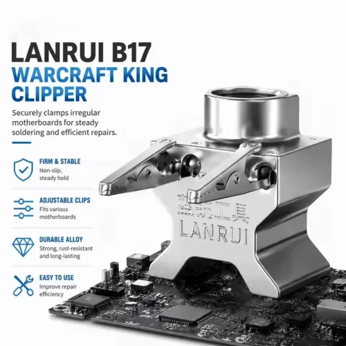 Lanrui B17 Bright Warcraft King Metal Clamp for Clamping Irregularly Shaped Motherboards