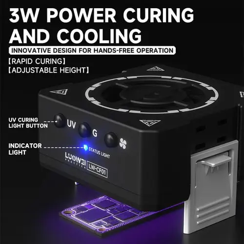Luowei LW-CF01 3 In 1 Microscope Cooler and UV Curing Lamp