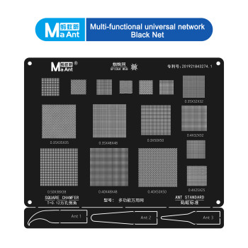 MAANT BLACK UNIVERSAL BGA REBALLING STENICL