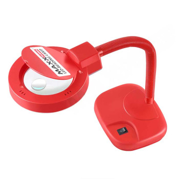 Maxx Pamma 2 in 1 LED Reading Table/Desk Lamp with Illumination Magnifying Glass Reading Lamp