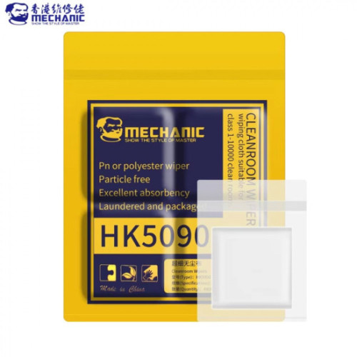 HK-5090 Superfine Cleanroom Wiper for Mobile Phone LCDs Mobile Phone Motherboard Industrial Non-dust Cloth