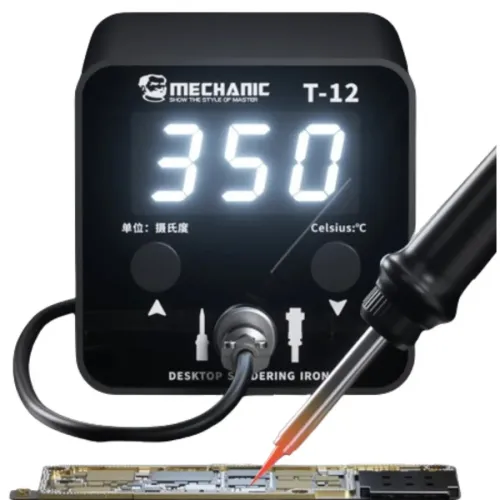 Mechanic T12 Digital Soldering Station with Temperature Control for Mobile Phone PCB Repair
