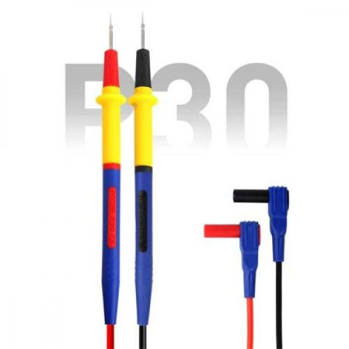 Mechanic P30 Multimeter Pen 1000V 20A Soft Silicone Cable Extra Tip Probe Test Pen for Digital Multimeter