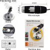 USB Digital Microscope, 50x-1600x Digital Zoom with LED adjustment