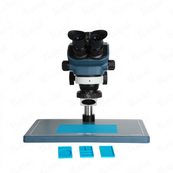KAISI TX-350S 7X-50X STEREO 3D MICROSCOPE WITH EXHAUST FAN & BIG BASE FOR MOBILE PHONE PCB REPAIR