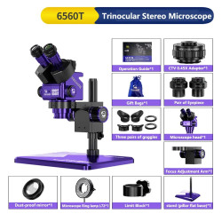 Mechanic Robot 6560T-B11 Trinocular Stereo Microscope