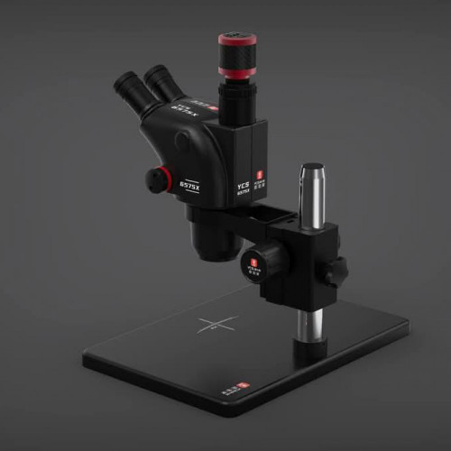 YCS 6575X Ultra HD Trinocular Microscope with Large Base for Phones Microscope