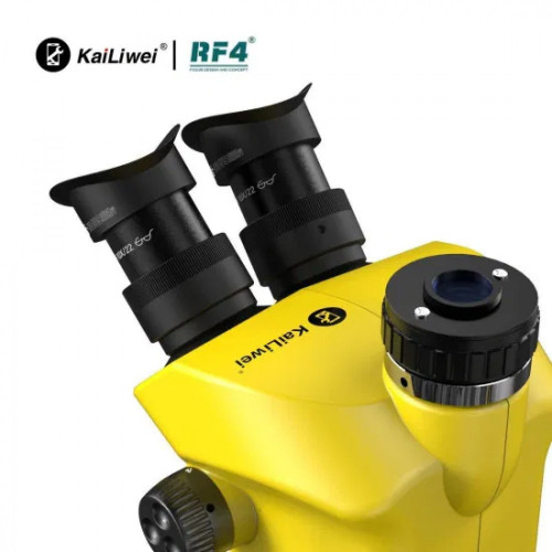 KAILIWEI M-7050TVP (3D CONTINUOUS ZOOM) 7X~50X TRINOCULAR STEREO MICROSCOPE WITH CAMERA OPTION & 0.5X CTV LENS WITH LED ADJUSTABLE LIGHT WITH 0.5X / 0.7X HEIGHT LENS