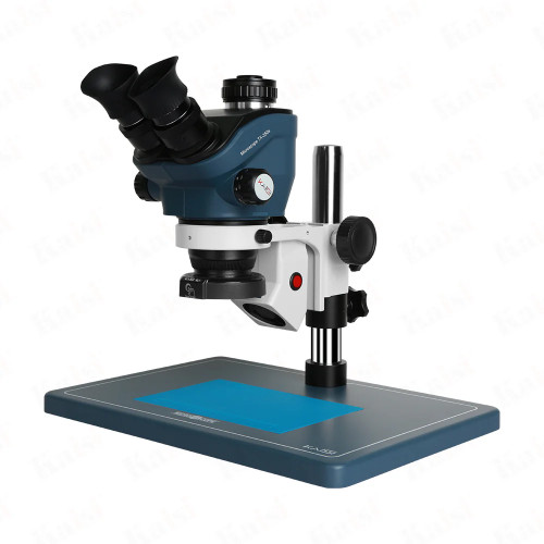 KAISI TX-350S 7X-50X STEREO 3D MICROSCOPE WITH EXHAUST FAN & BIG BASE FOR MOBILE PHONE PCB REPAIR