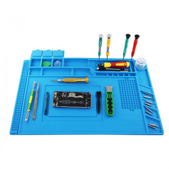 S160 45x30mm Magnetic Heat Insulation Silicone Soldering Pad Desk Mat Maintenance Platform For BGA Soldering S160 45x30mm Magnetic Heat Insulation Silicone Soldering Pad Desk Mat Maintenance Platform For BGA Soldering
