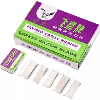 1 Box 5 pcs Flying Eagle Brand Safety Razor Blade for OCA Adhesive Sticker Removing Cleaning LCD Repair Tool minimum 5 box purchase 1 Box 5 pcs Flying Eagle Brand Safety Razor Blade for OCA Adhesive Sticker Removing Cleaning LCD Repair Tool minimum 5 box purchase