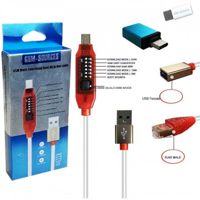 GSM-SOURCES Multi-Functional All in One Boot EDL Cable