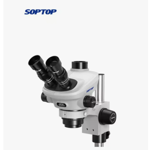 SOPTOP SZM-6565Pro (6.5X-65X) Trinocular Stereo Microscope With 0.5X Lens & LED Light