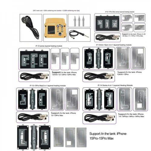 WL HT007 Intelligent Mainboard Layered Soldering Station Preheater for iPhone X To 17 Pro Max