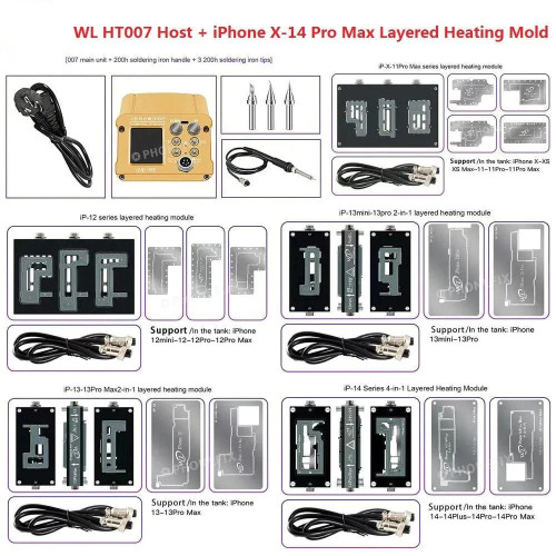 WL HT007 Intelligent Mainboard Layered Soldering Station Preheater for iPhone X To 17 Pro Max