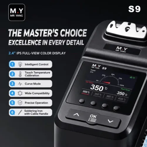 MY MR YANG S9 180W Soldering Station Intelligent Temp Control Fast Heating Precision Repair Tool Compatible C210 Tips