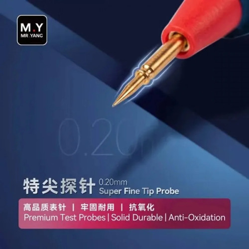 MR.YANG Multimeter Test Leads Ultra Fine Tip Probe 1000V Extra-Fine Extra-Hard Multimeter Test Probe Pen with Replaceable Needle
