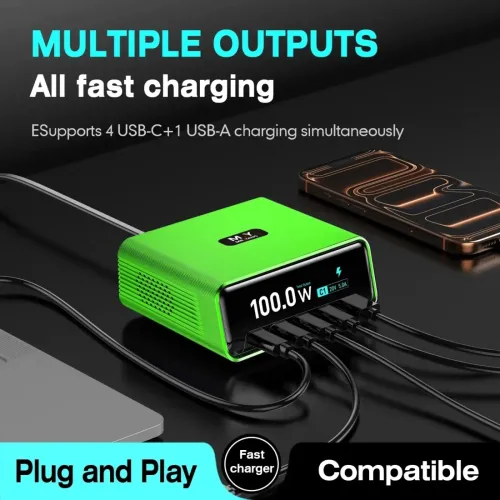 MR.YANG D04 Smart Ultra-Powerfull Desktop 100W Charging Station