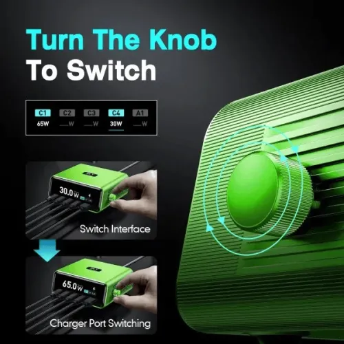 MR.YANG D04 Smart Ultra-Powerfull Desktop 100W Charging Station