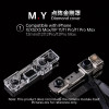 YCS M.Y iPhone Front Camera Lens Dot Matrix Protector Cover for iPhone X to 17Pro Max - 4Pcs