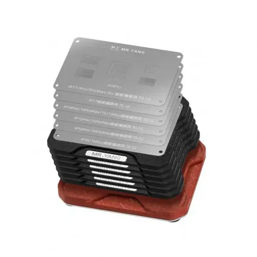 MR. YANG My-R24 A11 to A19 Pro Reballing Platform Kit For iPhone CPU reballing setup with the latest Reballing Platform