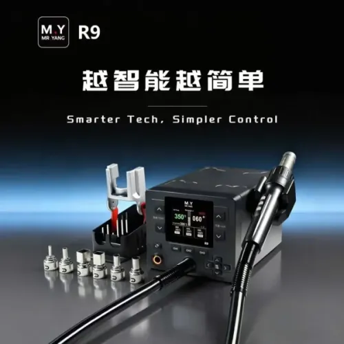 YCS Mr.Yang R9 Smart Rework Station Tool Combination LCD Display Precision Temp Control Quick Change Core for Phone Repair set