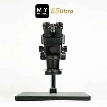 Mr.Yang 85 Ultra 6.3X-68X Continuous Zoom Conversion Trinocular Microscope for Soldering Repair