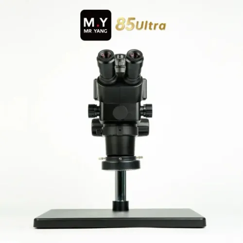 Mr.Yang 85 Ultra 6.3X-68X Continuous Zoom Conversion Trinocular Microscope for Soldering Repair