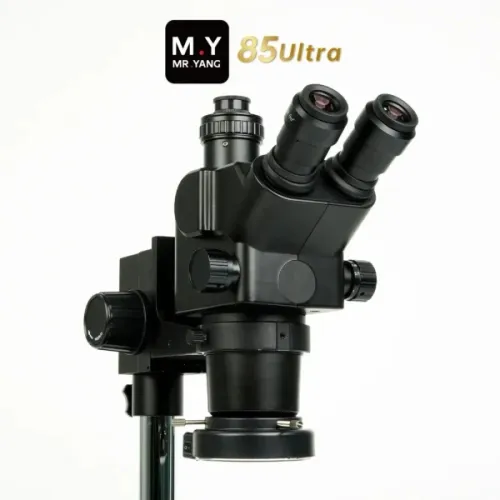 Mr.Yang 85 Ultra 6.3X-68X Continuous Zoom Conversion Trinocular Microscope for Soldering Repair