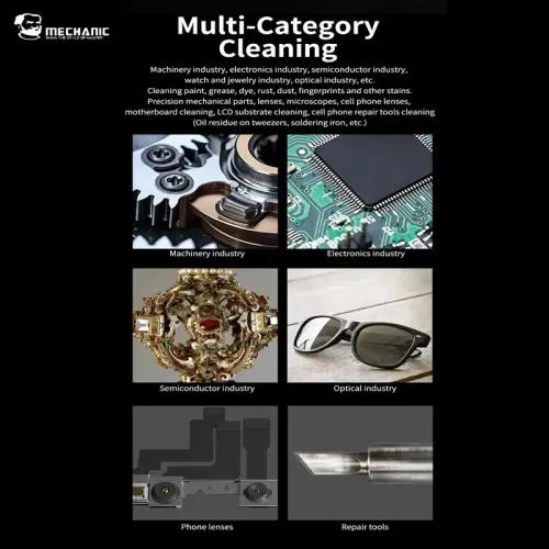 Mechanic iClean-E08P Ultrasonic Cleaner For Phones Motherboard Camera Glass Black Spot Cleaning Machine