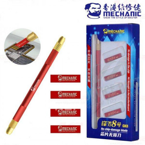 MECHANIC GK8 Red Blade Not Hurt Your Hands Blade MULTIFUNCTIONAL CPU IC GLUE Baseband HDD NAND REMOVAL BLADE